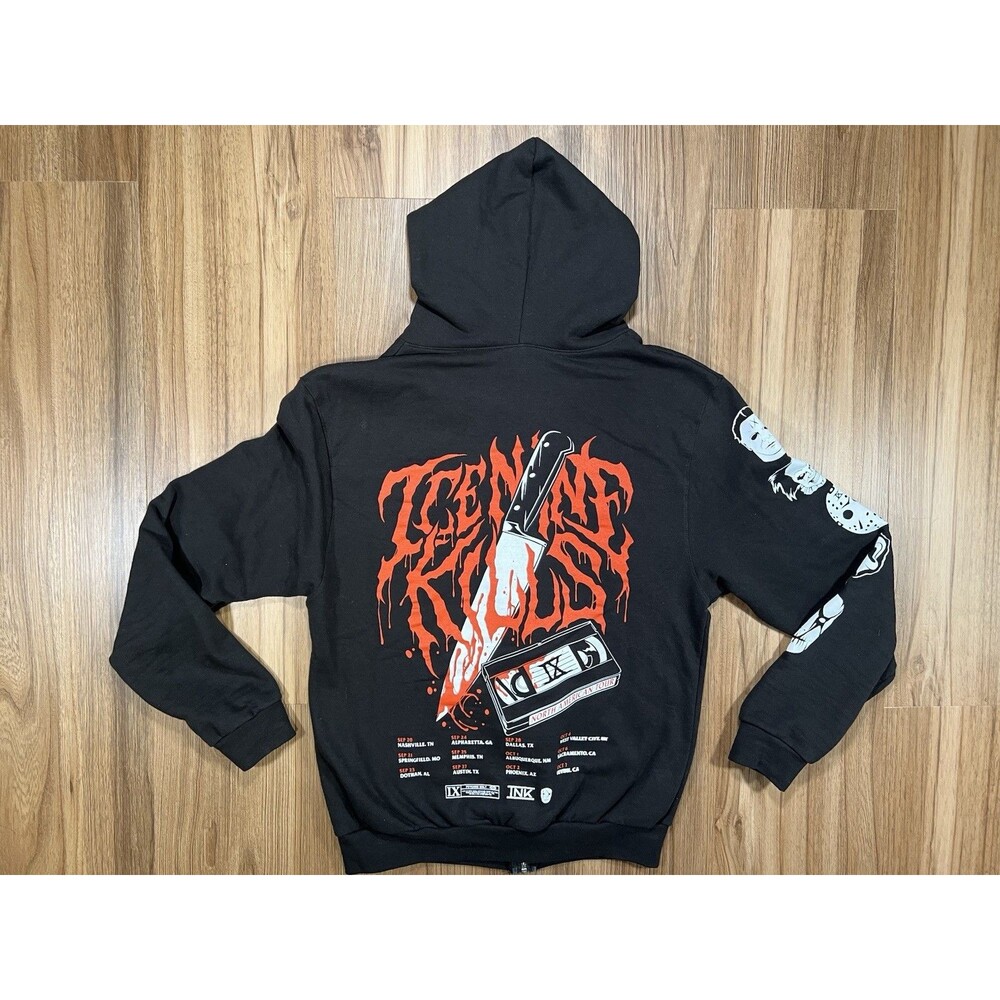 Ice Nine Kills North American Tour Hoodie Zip Up Size Small
